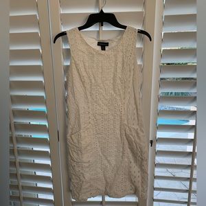 Cynthia Rowley White Eyelet Dress W/ Pockets!